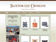 Tablet Screenshot of baxterdesigns.com